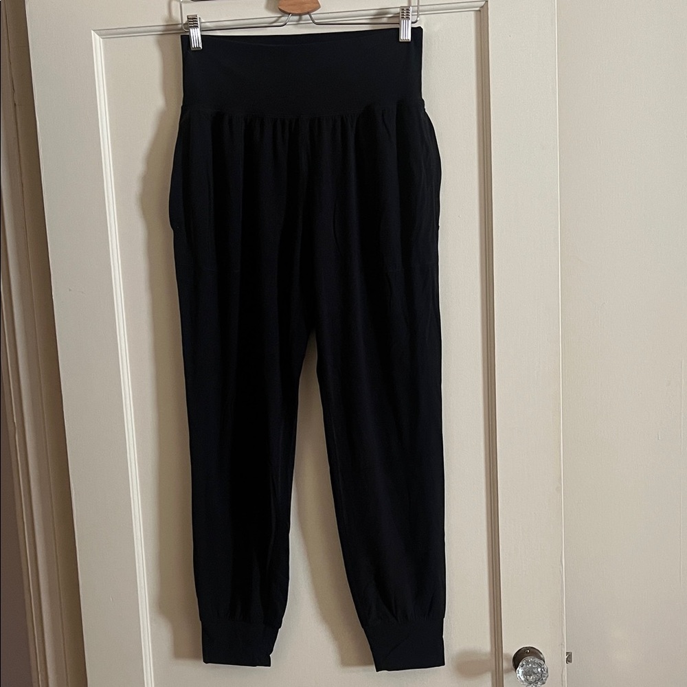 Athleta Black High-Waisted Jogger Pants